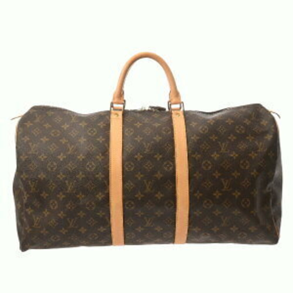 Louis Vuitton Monogram Keepall Brown Canvas Boston Bag